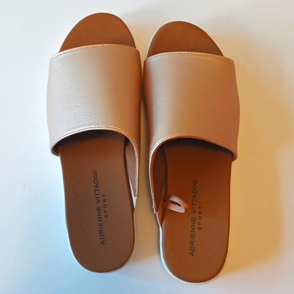 ADRIENNE VITTADINI Summer Wedge slide Sandals for Women.